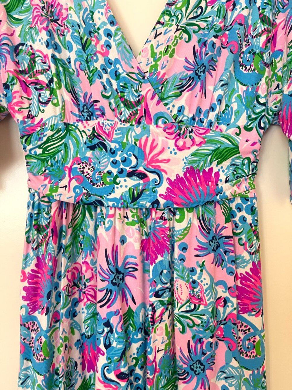 Lilly Pulitzer Parigi Romper Mandevilla Baby Paradise Petals Small - Picture 3 of 10